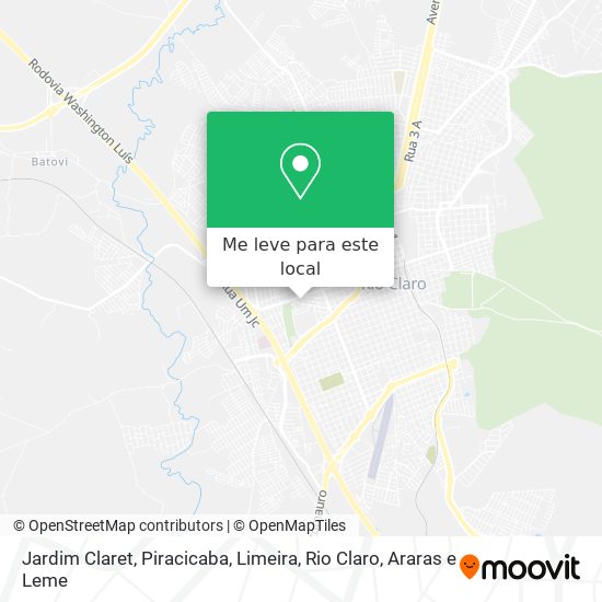Jardim Claret mapa