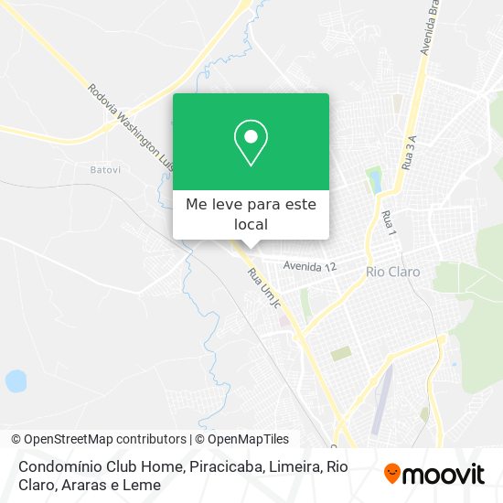 Condomínio Club Home mapa