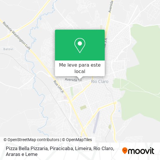 Pizza Bella Pizzaria mapa