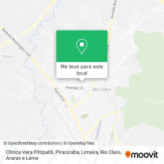 Clínica Vera Fittipaldi mapa