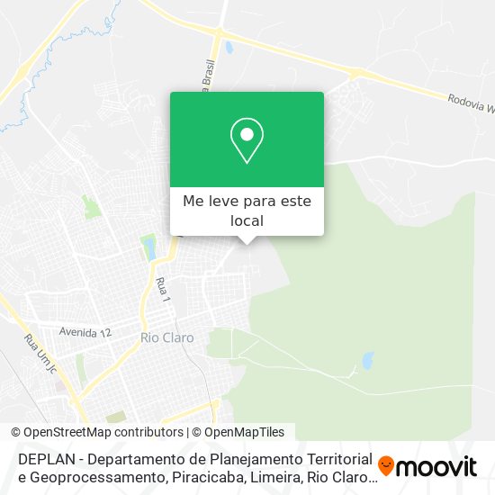 DEPLAN - Departamento de Planejamento Territorial e Geoprocessamento mapa