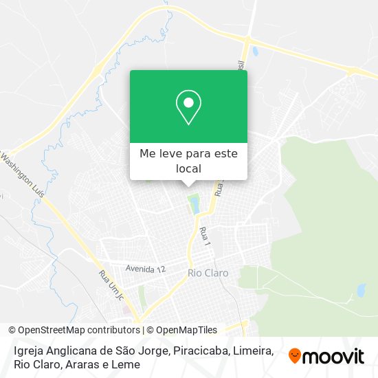 Igreja Anglicana de São Jorge mapa