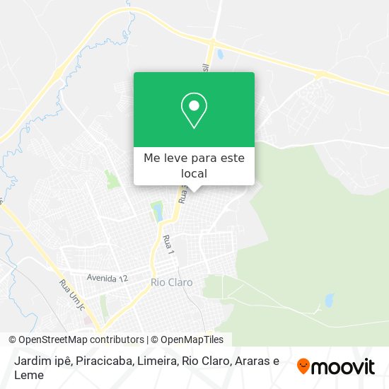 Jardim ipê mapa