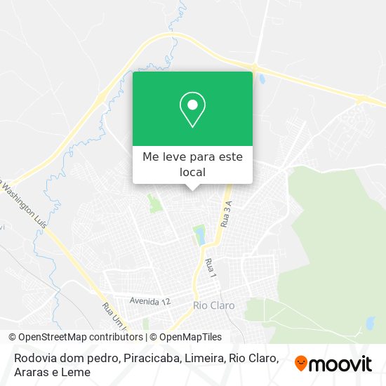 Rodovia dom pedro mapa