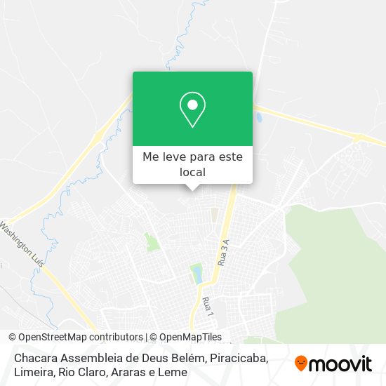 Chacara Assembleia de Deus Belém mapa