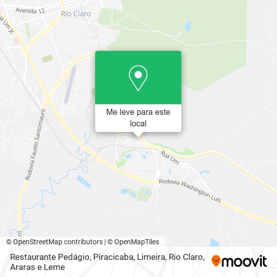 Restaurante Pedágio mapa