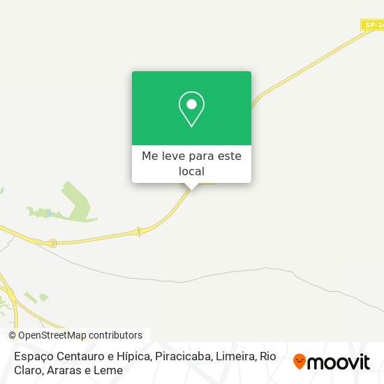 Espaço Centauro e Hípica mapa