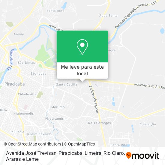 Avenida José Trevisan mapa