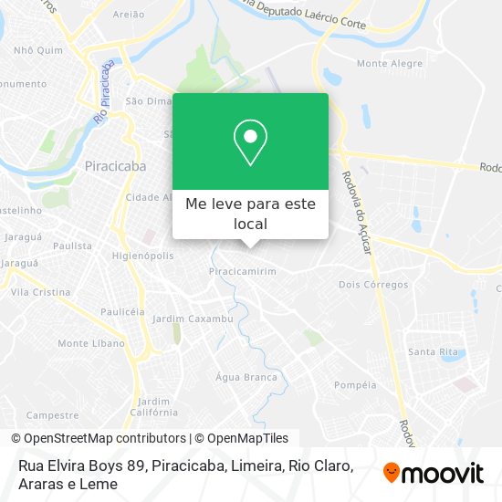 Rua Elvira Boys 89 mapa