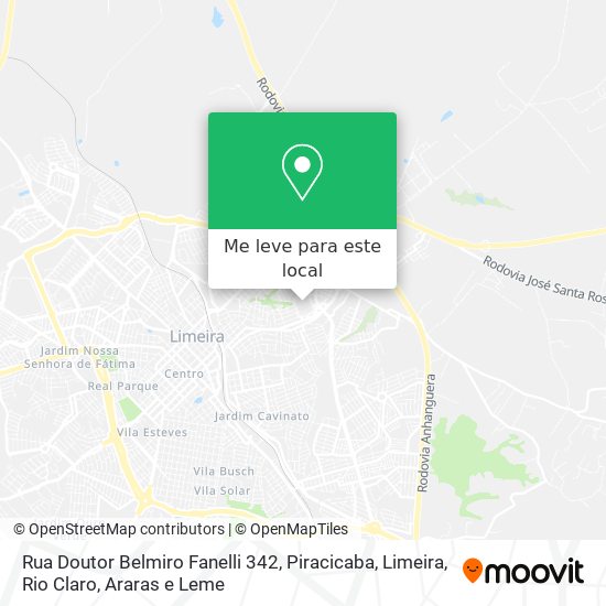 Rua Doutor Belmiro Fanelli 342 mapa