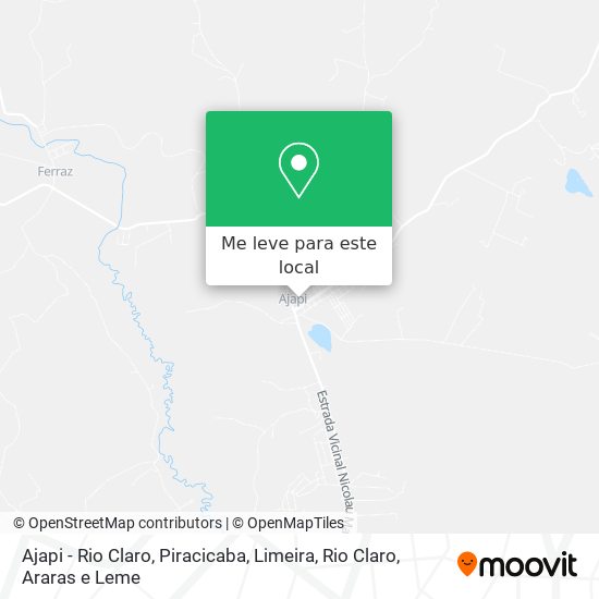 Ajapi - Rio Claro mapa