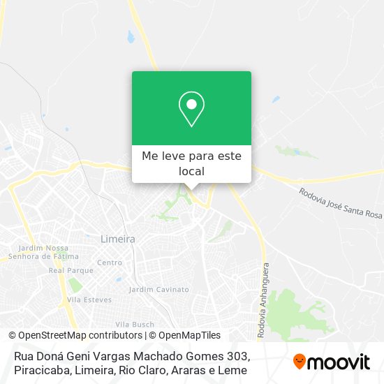 Rua Doná Geni Vargas Machado Gomes 303 mapa