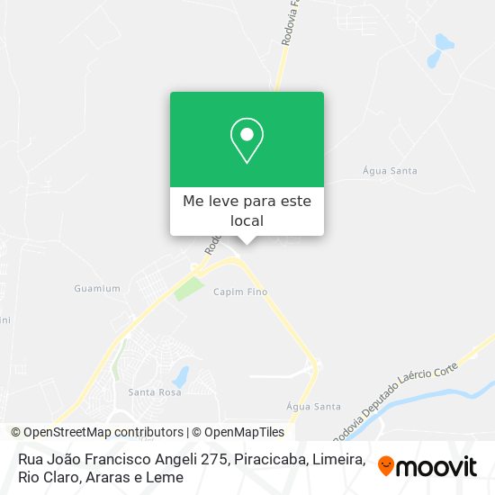 Rua João Francisco Angeli 275 mapa