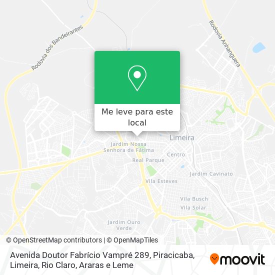 Avenida Doutor Fabrício Vampré 289 mapa