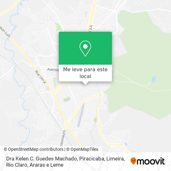 Dra Kelen C. Guedes Machado mapa