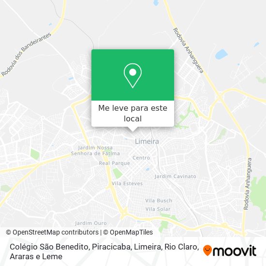 Colégio São Benedito mapa