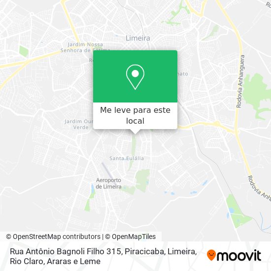 Rua Antônio Bagnoli Filho 315 mapa