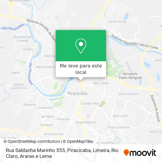 Rua Saldanha Marinho 555 mapa