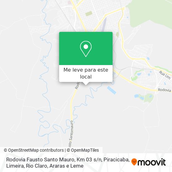 Rodovia Fausto Santo Mauro, Km 03 s / n mapa