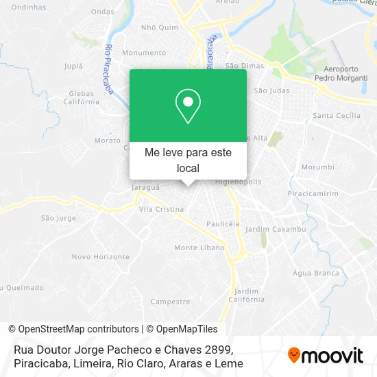 Rua Doutor Jorge Pacheco e Chaves 2899 mapa