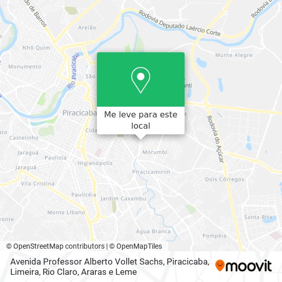 Avenida Professor Alberto Vollet Sachs mapa