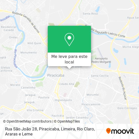 Rua São João 28 mapa