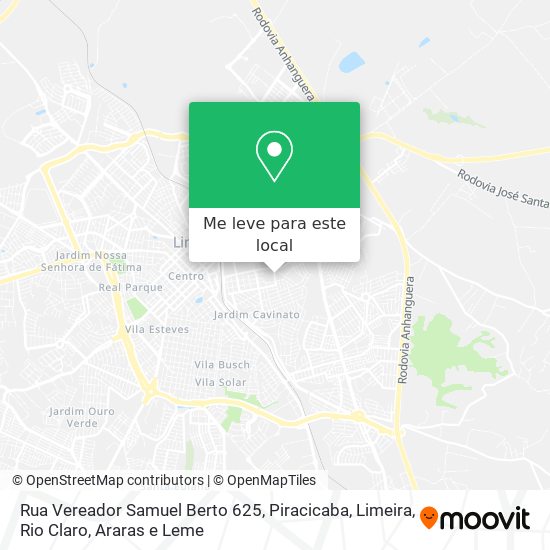 Rua Vereador Samuel Berto 625 mapa