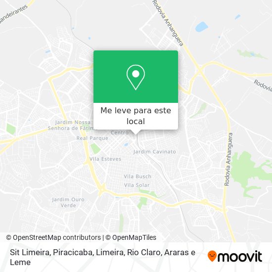 Sit Limeira mapa