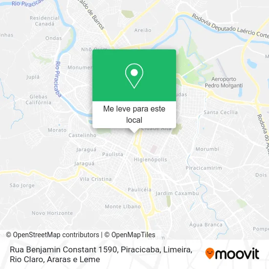 Rua Benjamin Constant 1590 mapa