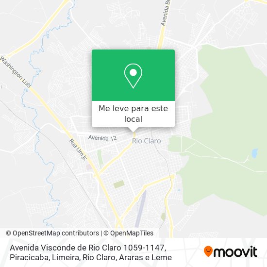 Avenida Visconde de Rio Claro 1059-1147 mapa