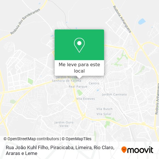 Rua João Kuhl Filho mapa