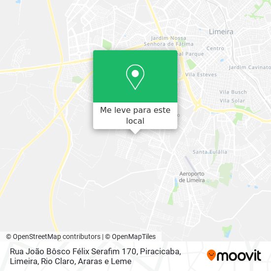 Rua João Bôsco Félix Serafim 170 mapa