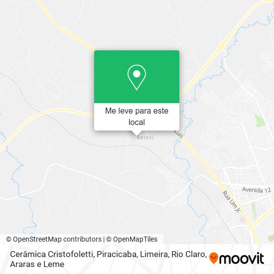 Cerâmica Cristofoletti mapa