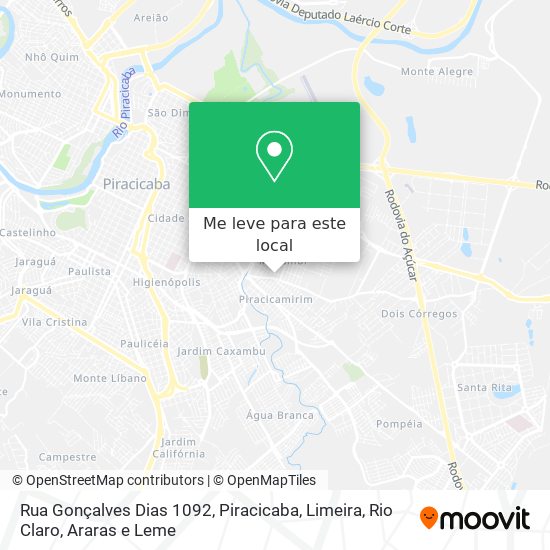 Rua Gonçalves Dias 1092 mapa