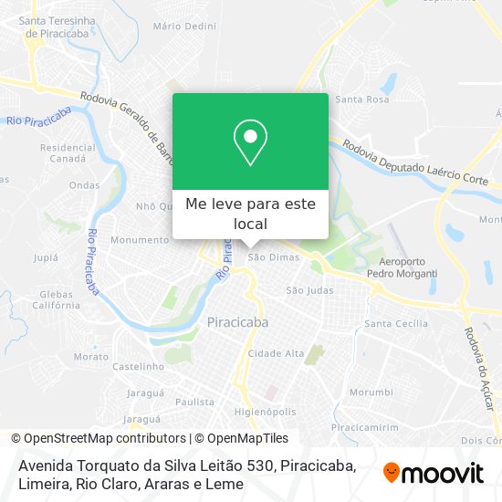 Avenida Torquato da Silva Leitão 530 mapa