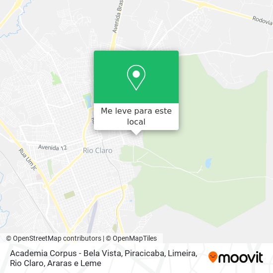 Academia Corpus - Bela Vista mapa