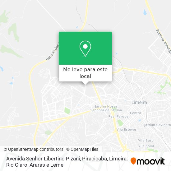 Avenida Senhor Libertino Pizani mapa