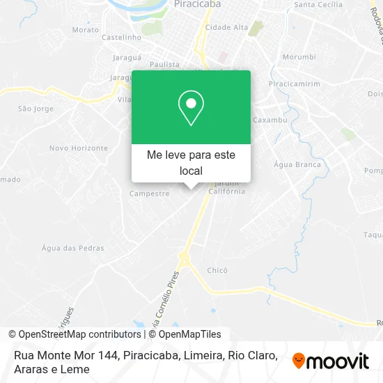Rua Monte Mor 144 mapa