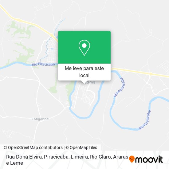 Rua Doná Elvira mapa