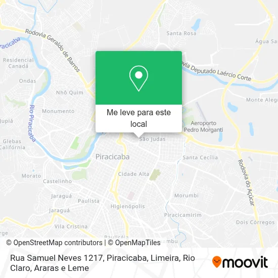 Rua Samuel Neves 1217 mapa