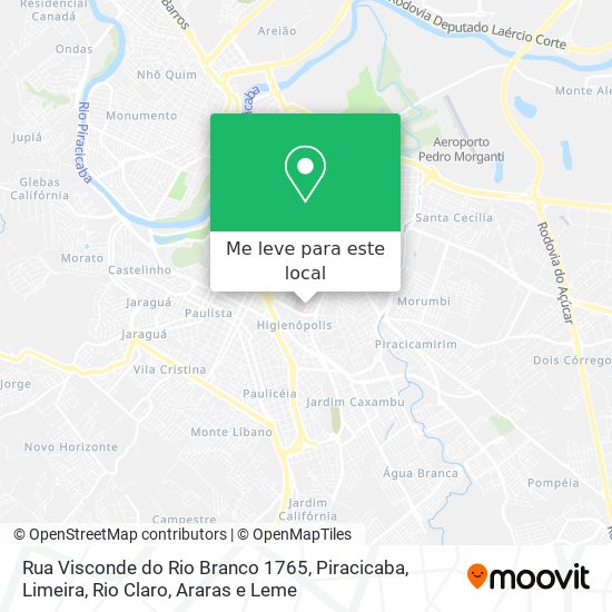 Rua Visconde do Rio Branco 1765 mapa