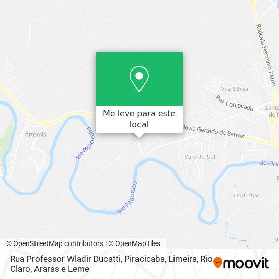 Rua Professor Wladir Ducatti mapa