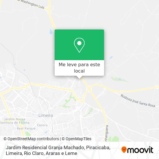 Jardim Residencial Granja Machado mapa