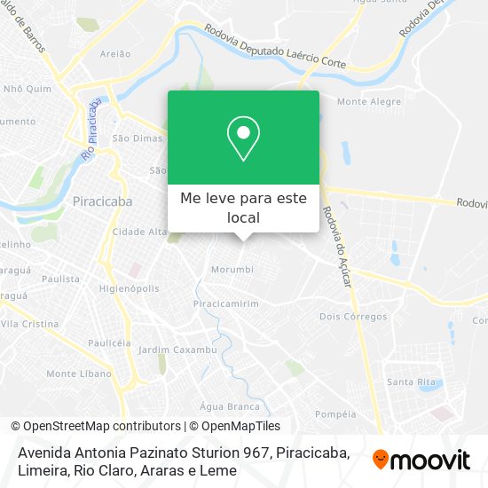 Avenida Antonia Pazinato Sturion 967 mapa