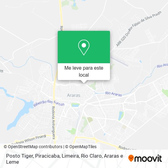 Posto Tiger mapa