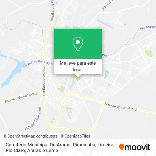 Cemitério Municipal De Araras mapa