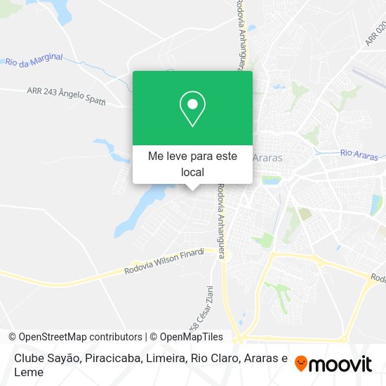 Clube Sayão mapa