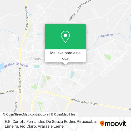 E.E. Carlota Fernandes De Souza Rodini mapa
