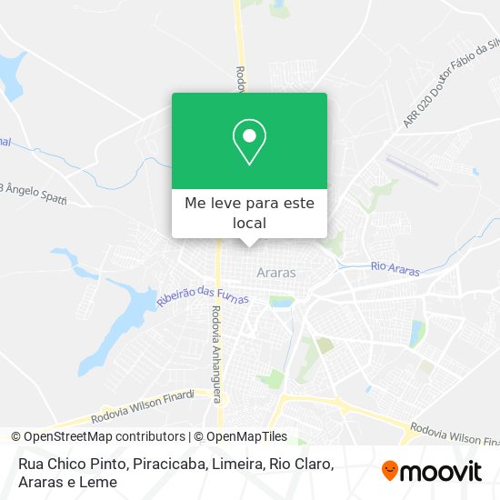 Rua Chico Pinto mapa