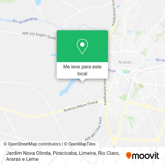Jardim Nova Olinda mapa